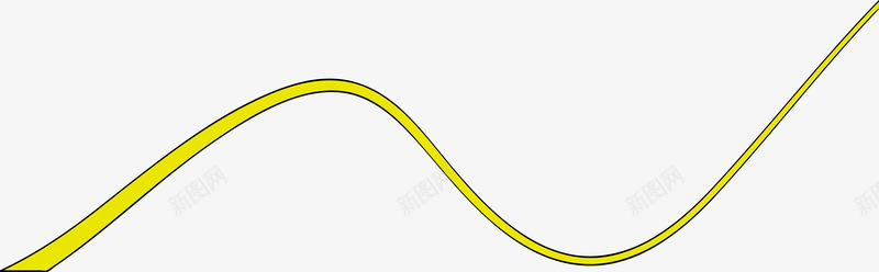 黄色波动曲线图png免抠素材_新图网 https://ixintu.com 交错 创意图形 叠加 旋转 旋转光线 旋转图案 旋转标志 曲线 波动线条 炫彩 线条