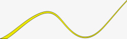 黄色波动曲线图素材