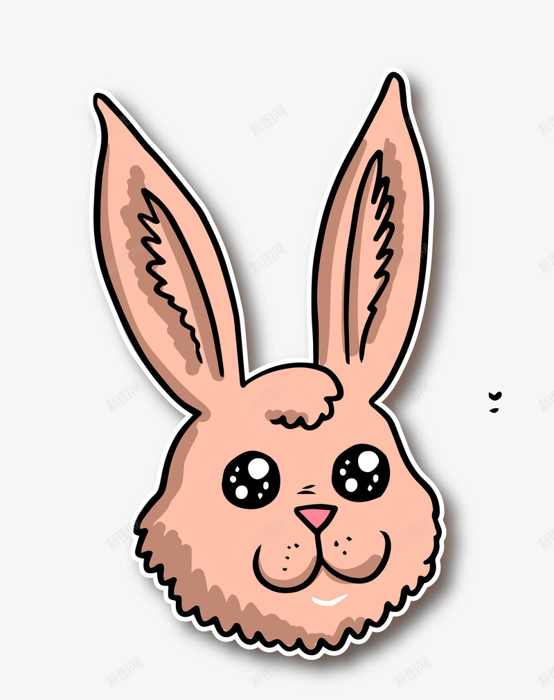 黄色长耳朵兔子小动物png免抠素材_新图网 https://ixintu.com 小动物 矢量小动物 长耳朵兔子 黄色小动物