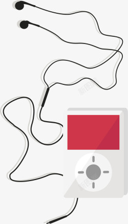 音乐播放器收藏白色运动MP3高清图片