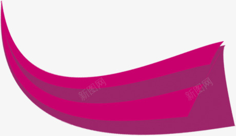 紫红色长条彩带png免抠素材_新图网 https://ixintu.com 彩带 紫红色 长条