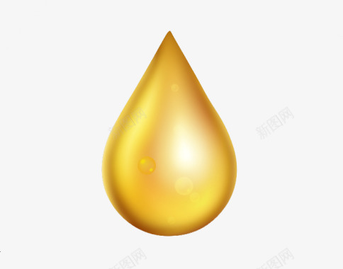 金色水滴图标图标