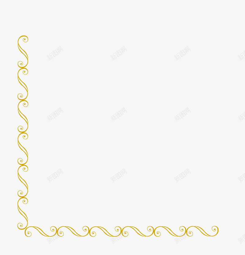 S型拐角装饰png免抠素材_新图网 https://ixintu.com S型 小点 拐角装饰 金色 金色光点