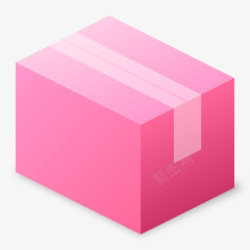 粉红包装箱子素材