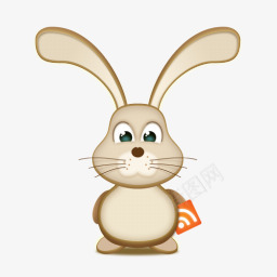 复活节兔子RSS图标图标