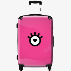粉红箱子行李箱高清图片