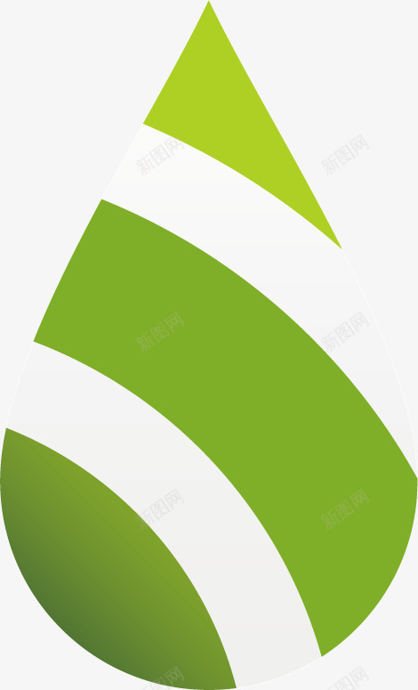 绿色水滴创意LOGO图标png_新图网 https://ixintu.com 创意 水滴 绿色设计