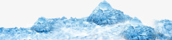 蓝色冰山装饰图案素材