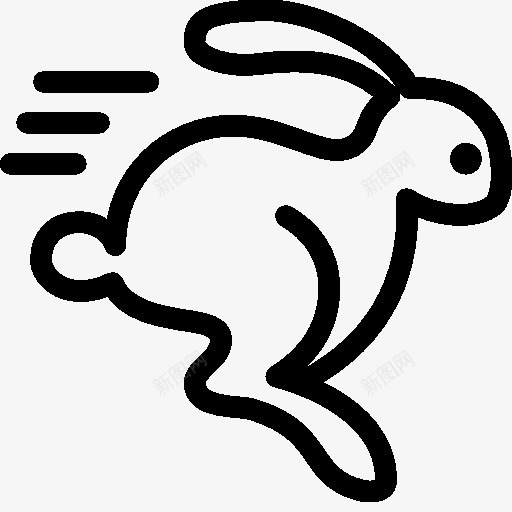 动物跑的兔子图标png_新图网 https://ixintu.com animals rabbit running 兔子 动物 运行