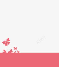 可爱粉红蝴蝶背景素材