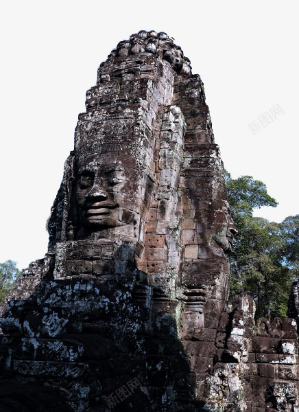 柬埔寨巴戎寺风景png免抠素材_新图网 https://ixintu.com 寺庙 旅游 景点 观光 风景