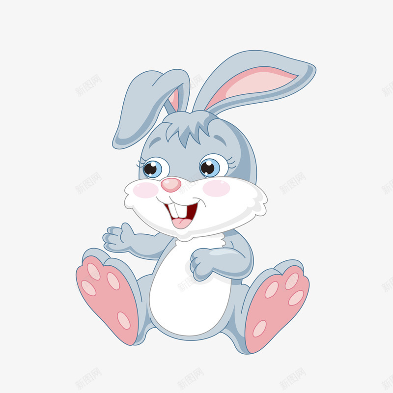 可爱小清新兔子矢量图eps免抠素材_新图网 https://ixintu.com PNG兔子 兔子 兔子PNG 卡通兔子 可爱 可爱兔子 矢量图