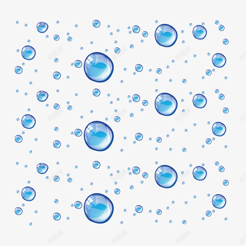 玻璃水珠png免抠素材_新图网 https://ixintu.com 大小 水珠 玻璃水珠 蓝色水珠
