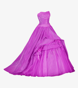 紫色婚纱素材