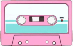 粉红色歌曲磁带素材