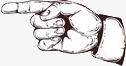 手绘手势png免抠素材_新图网 https://ixintu.com 手 手元素 手指 手绘 手绘手势 指 指向
