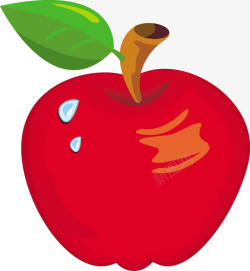 苹果叶了卡通平果图高清图片
