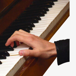 钢琴家钢琴家演奏特写高清图片