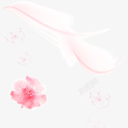 花粉红色淡雅装饰图案素材