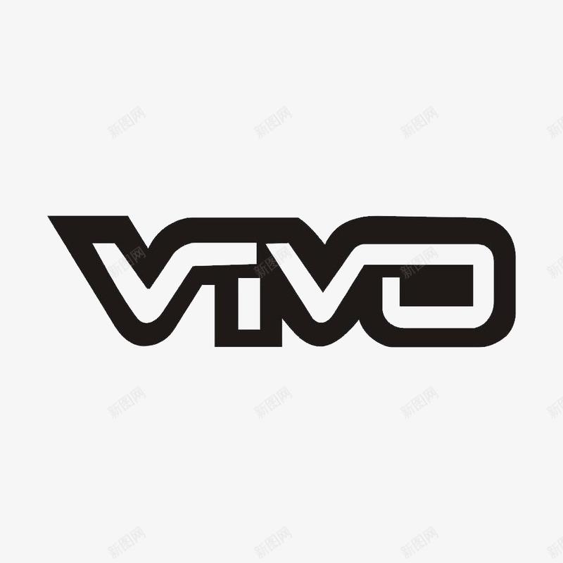 vivo黑色描边logo图标png_新图网 https://ixintu.com logo vivo手机 听音乐 手机 描边 沟通工具 英文 通讯设备 黑色