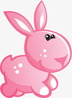 粉色兔子儿童海报素材