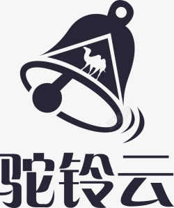 宣传横版免抠驼铃云logo横版图标高清图片