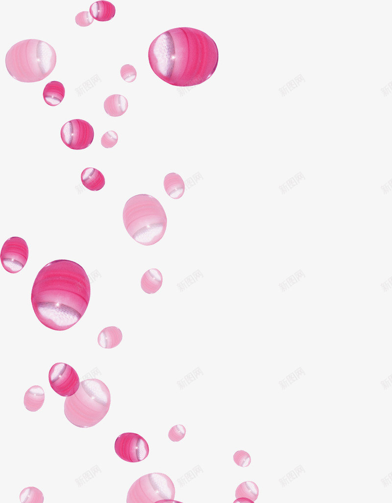 水滴png免抠素材_新图网 https://ixintu.com 卡通 水滴 粉色