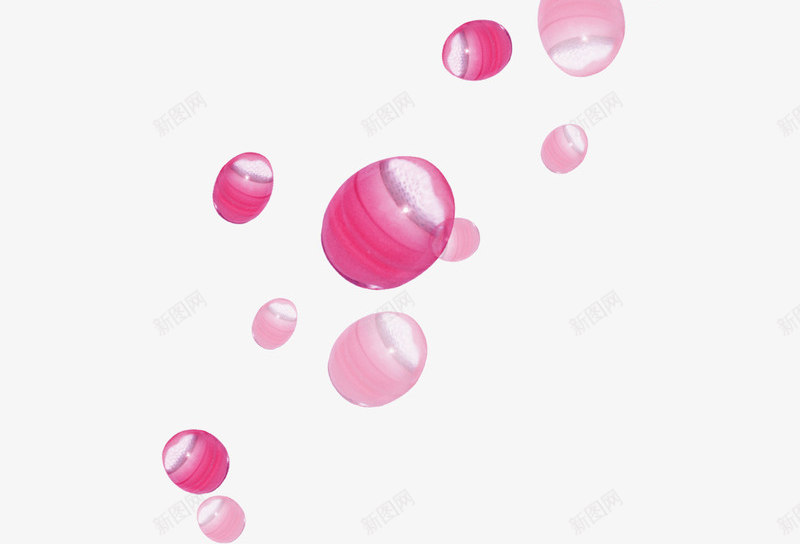 水滴png免抠素材_新图网 https://ixintu.com 卡通 水滴 粉色