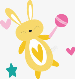 乖孩子小兔子玩具卡通可爱婴儿用品高清图片