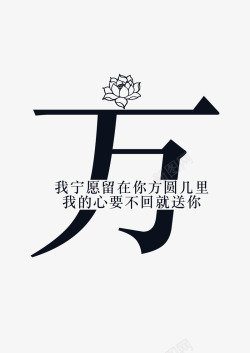 创意姓氏字体方素材