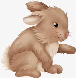 褐色兔子可爱的褐色兔子高清图片