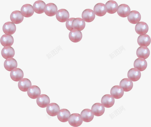 漂亮的粉红色珍珠项链png免抠素材_新图网 https://ixintu.com 手链 珍珠 粉红色 项链