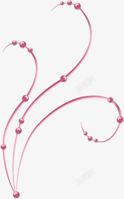 粉红玉质花纹装饰素材