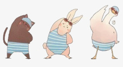 胖兔子运动123高清图片
