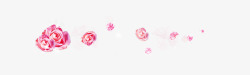 粉红玫瑰花花朵漂浮素材