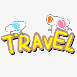 travel旅行标志字体素材