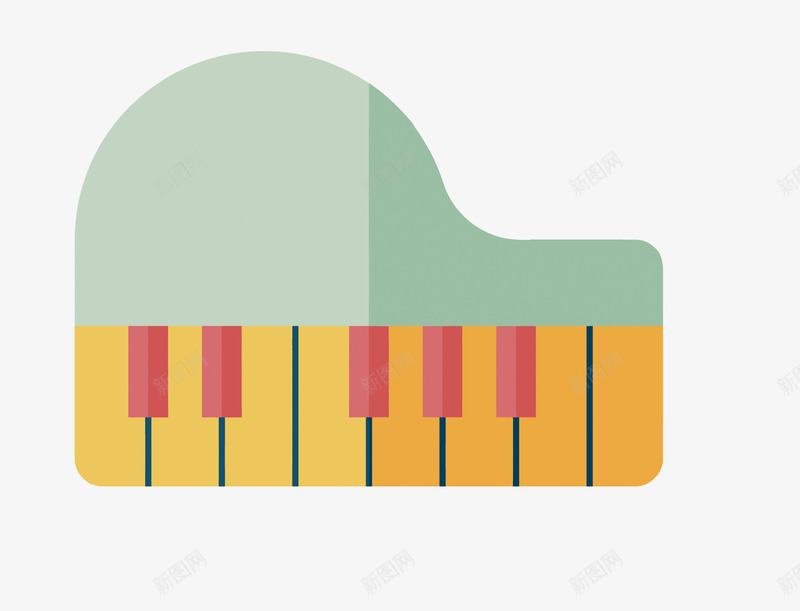 扁平化卡通钢琴矢量图eps免抠素材_新图网 https://ixintu.com 卡通 扁平化 手绘 矢量钢琴 钢琴 钢琴PNG矢量图 钢琴免扣PNG图 音乐 矢量图