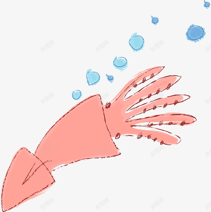 手绘乌贼png免抠素材_新图网 https://ixintu.com AI 乌贼 卡通 可爱 夏天 手绘 插画 海洋 粉红 粉色 线条