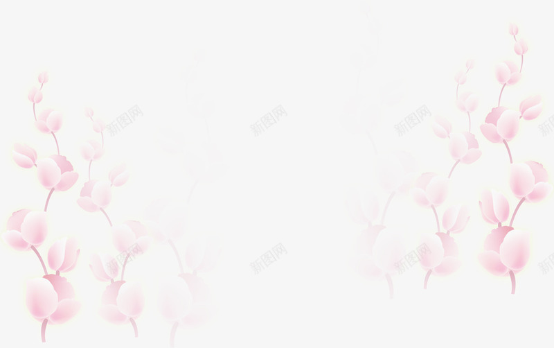粉红色合成效果桃花彩绘png免抠素材_新图网 https://ixintu.com 合成 彩绘 效果 桃花 粉红色