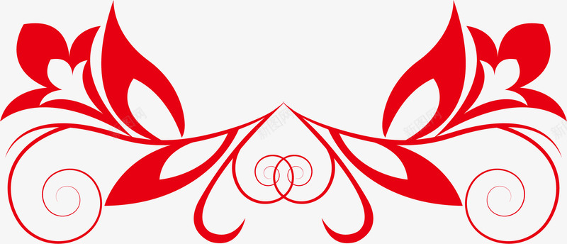 卡通花纹png免抠素材_新图网 https://ixintu.com 彩色边条 欧式边条 红色 红色边条 花边 装饰边条 边条 鲜花边条