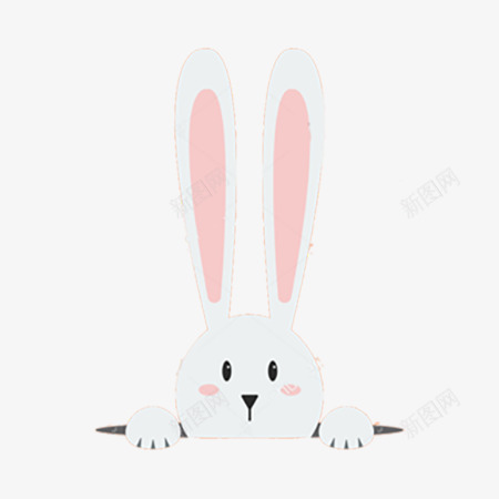 卡通长耳朵兔子png免抠素材_新图网 https://ixintu.com 兔子 卡爱 卡通 耳朵