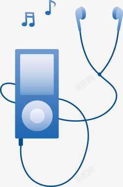 MP3听音乐的人素材