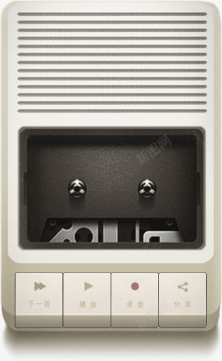 老旧播放器矢量MP3高清图片