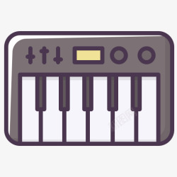 音乐合成器嗡嗡电器装置电子音乐钢琴合成器装置高清图片