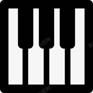 钢琴平方符号图标图标