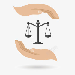 正义二手平衡矢量图素材