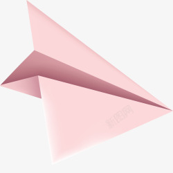 粉红纸飞机素材