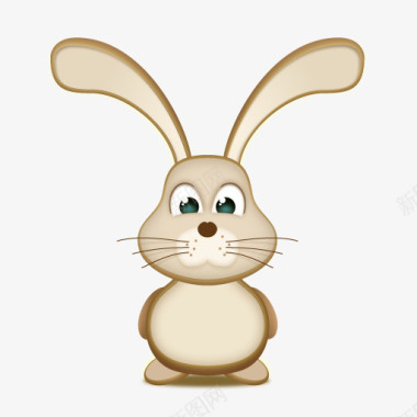 卡通兔子可爱兔子图标图标
