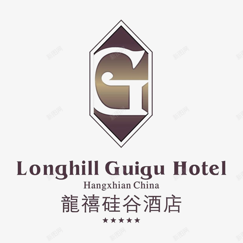 龍禧硅谷酒店图标png_新图网 https://ixintu.com logo 地产 字体设计 排版设计