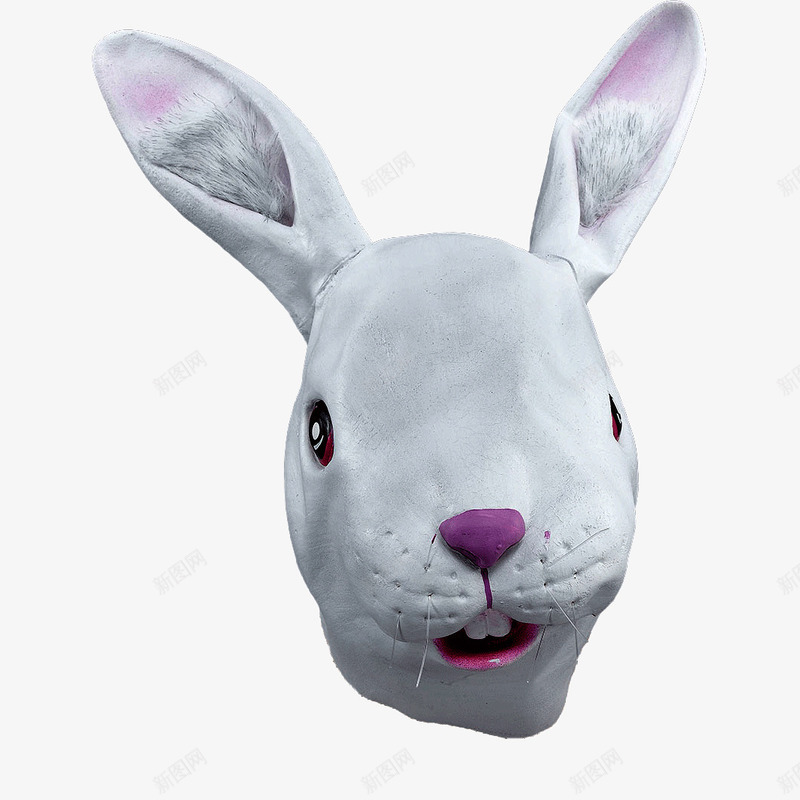 兔子头套png免抠素材_新图网 https://ixintu.com 万圣节头套 万圣节装扮 兔子 头套免扣 搞怪 面具